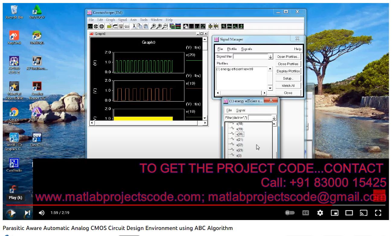 Parasitic Aware Automatic Analog CMOS Circuit Design Environment using ABC Algorithm project thumbnail image