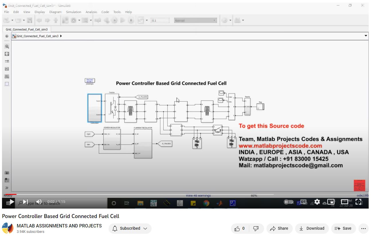 Power Controller Based Grid Connected Fuel Cell project thumbnail image