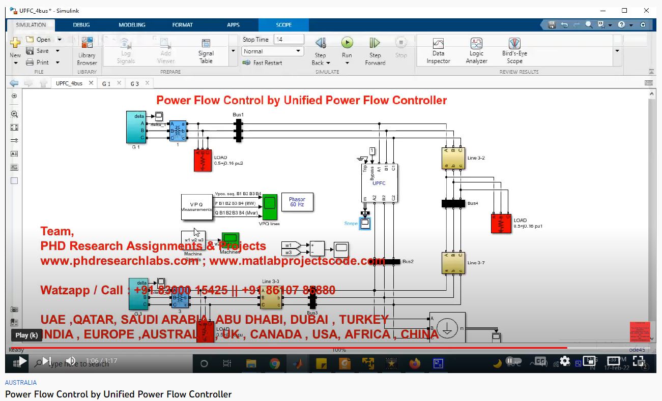 Power Flow Control by Unified Power Flow Controller: project thumbnail image
