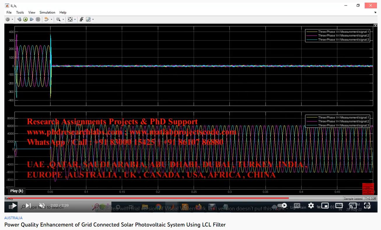 Power Quality Enhancement of Grid-Connected Solar Photovoltaic System using LCL Filter project thumbnail image