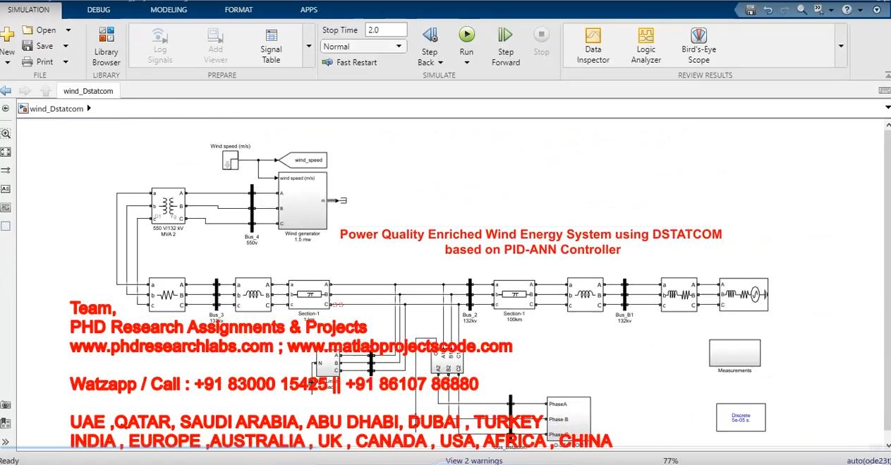 Power Quality Enriched Wind Energy System Using Dstatcom Based On Pid-Ann Controller project thumbnail image