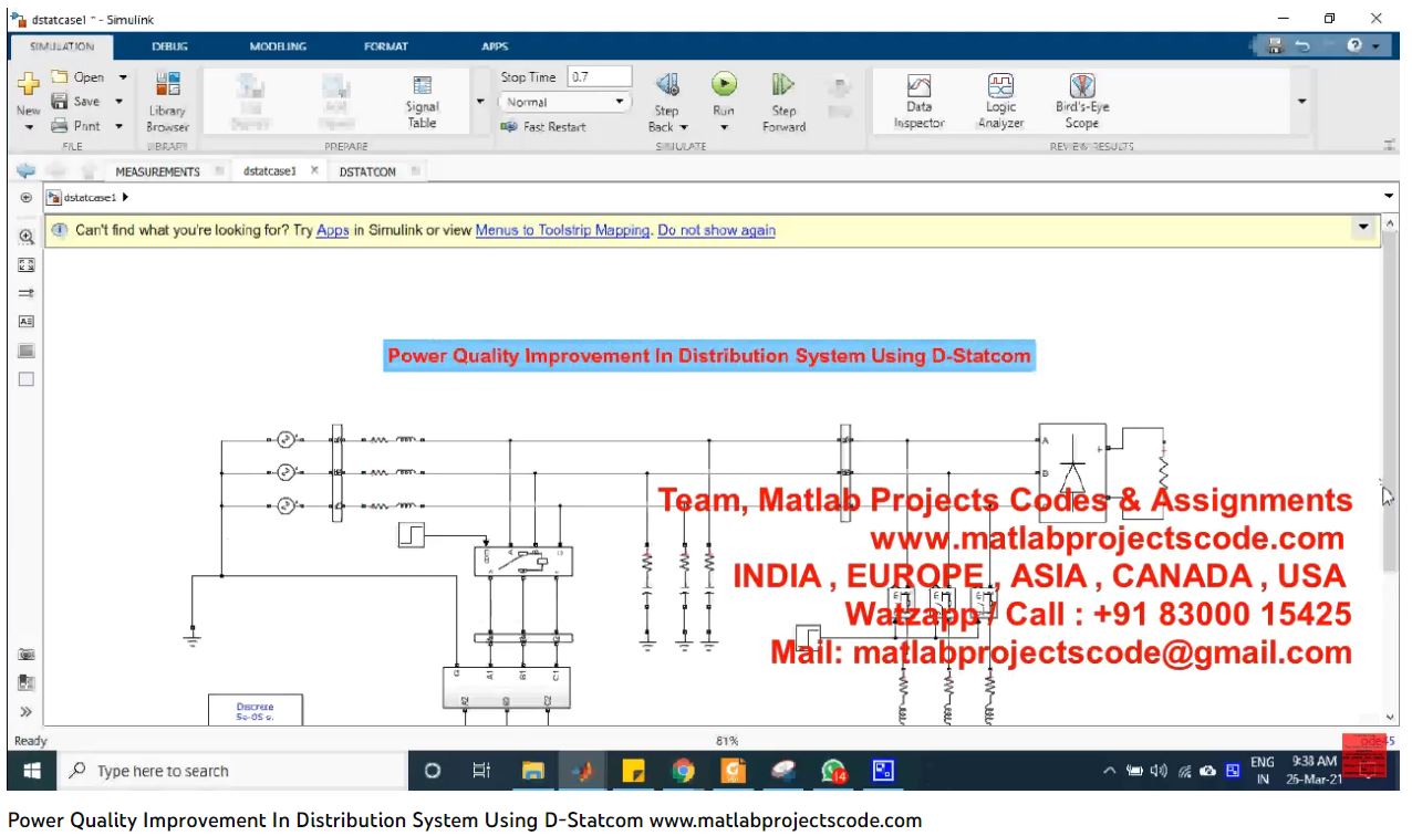 Power Quality Improvement In Distribution System Using D-Statcom project thumbnail image