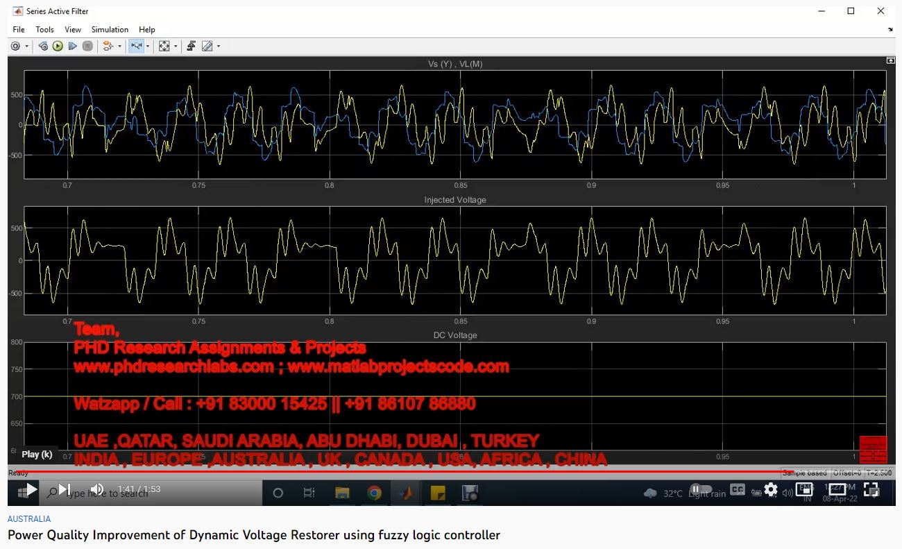Power Quality Improvement of Dynamic Voltage Restorer using Fuzzy Logic Controller project thumbnail image