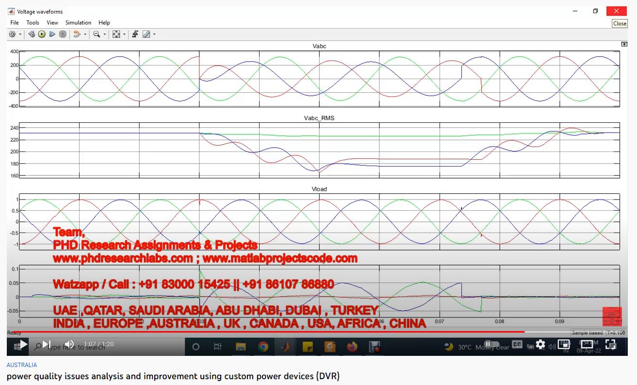Power Quality Issues Analysis and Improvement using Custom Power Devices-MATLAB SIMULINK project thumbnail image