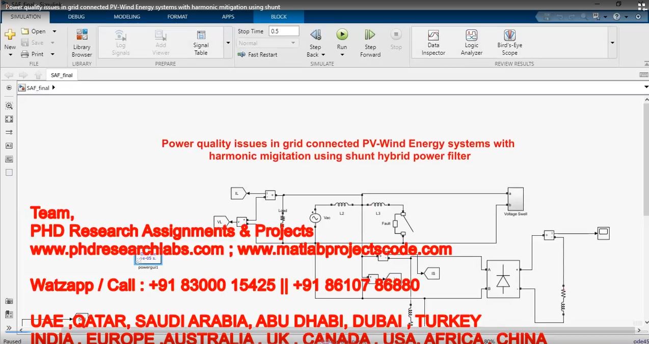 Power Quality Issues In Grid Connected Pv-Wind Energy Systems With Harmonic Mitigation Using Shunt project thumbnail image