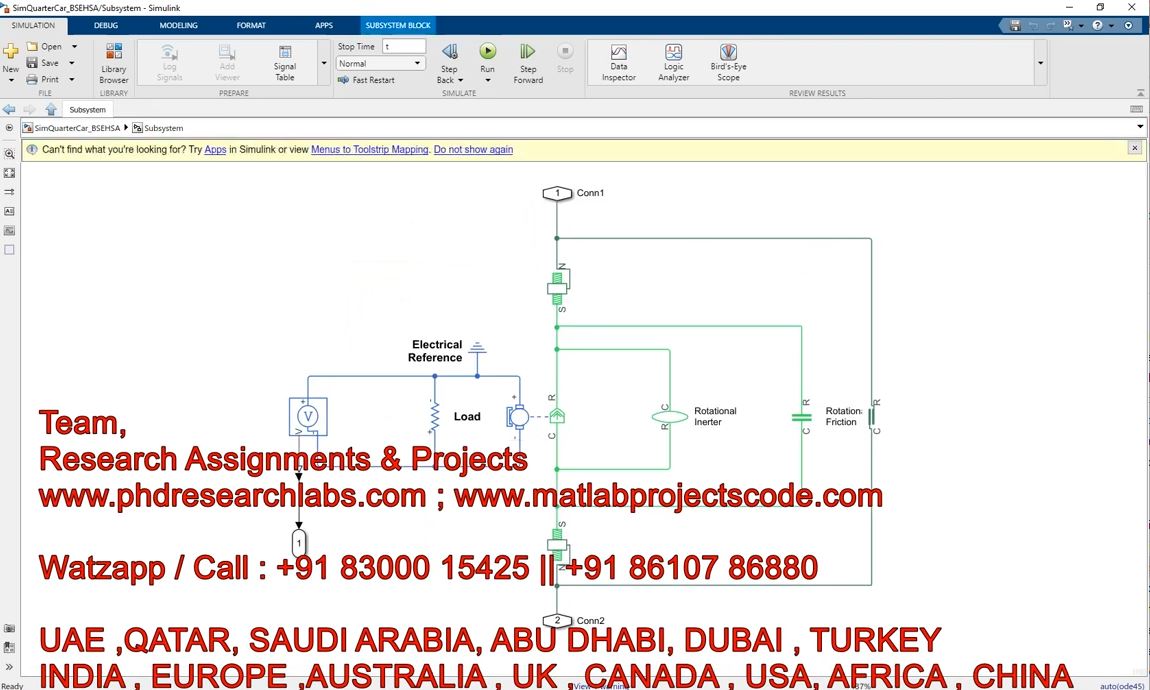 Quarter Car Simulation Modelling Matlab Simscape Quarter Car Model Simscape Quarter Car project thumbnail image