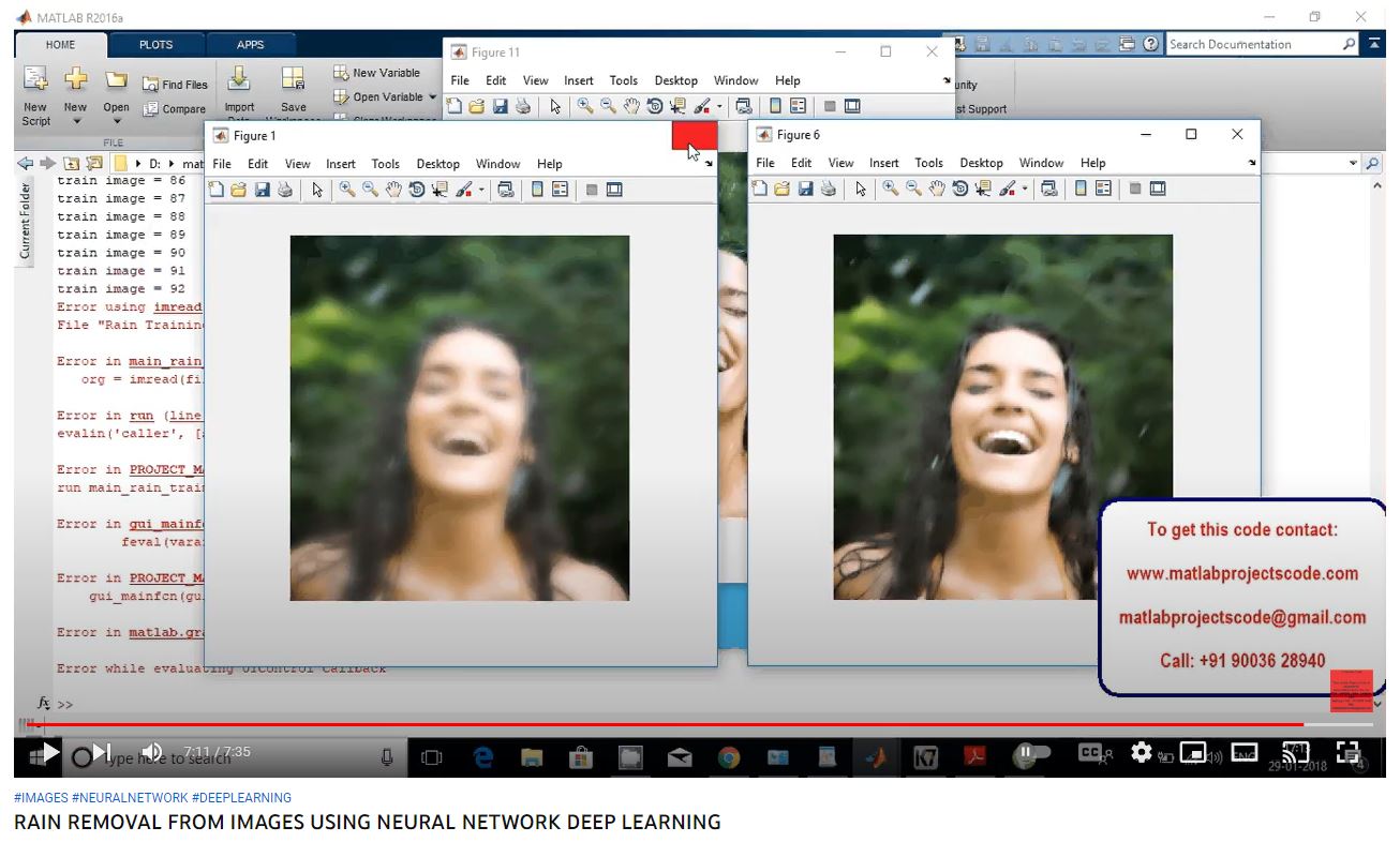 RAIN REMOVAL FROM IMAGES using NEURAL NETWORK DEEP LEARNING project thumbnail image