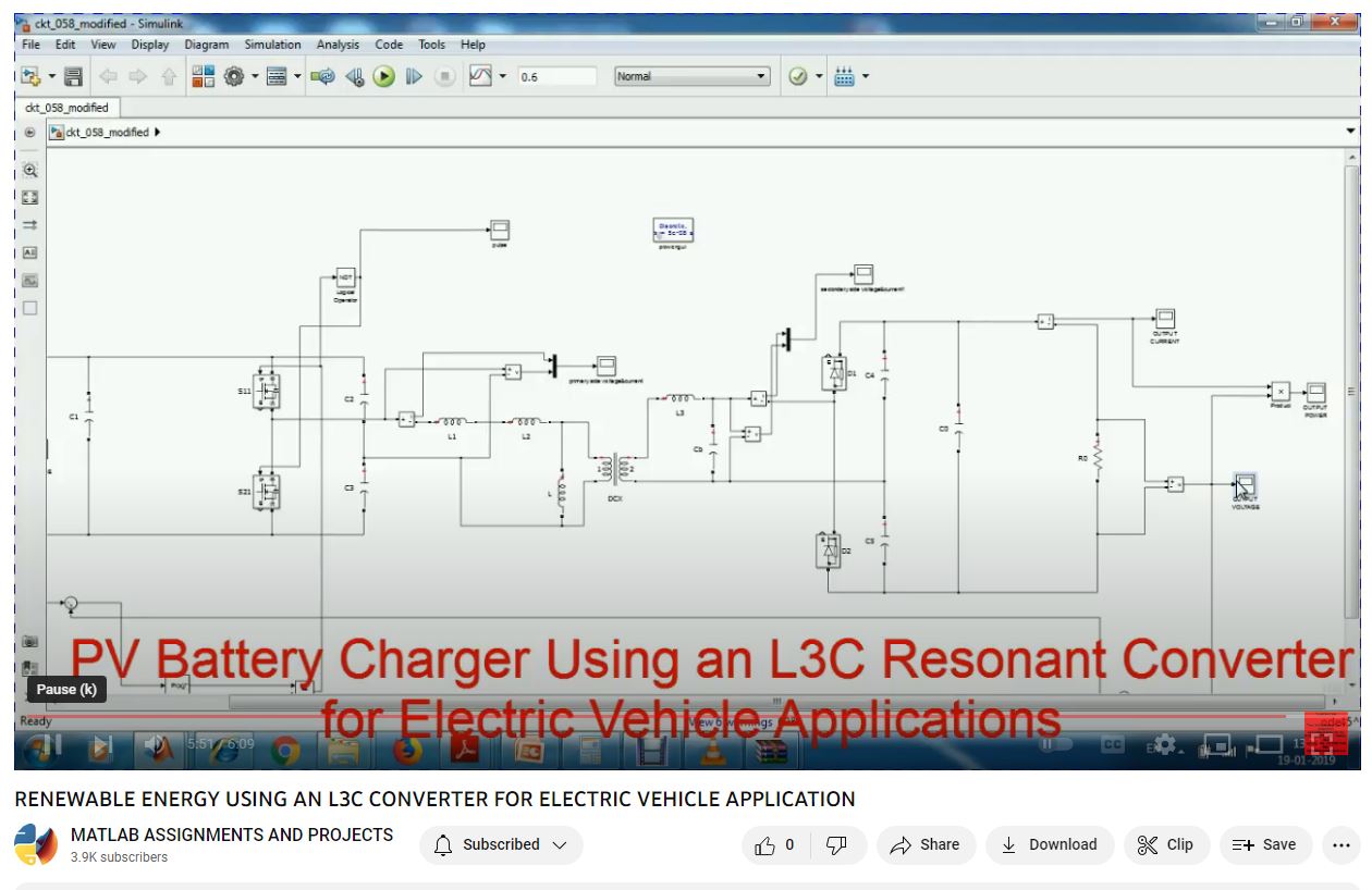 Renewable Energy Using An L3C Converter For Electric Vehicle Application project thumbnail image