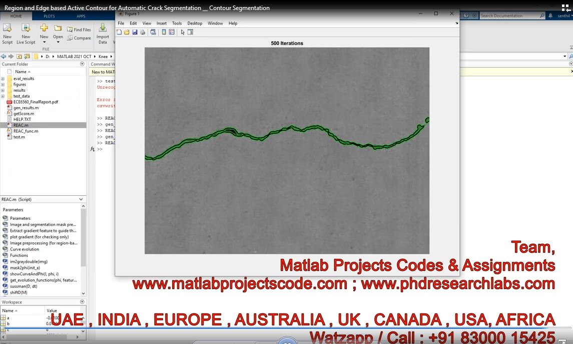 Region And Edge Based Active Contour For Automatic Crack Segmentation __ Contour Segmentation project thumbnail image