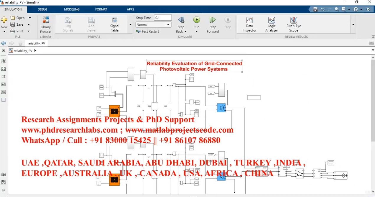 Reliability Evaluation And Improvement Of High Level Grid Integrated Pv Systems _ Simulink _ Pv project thumbnail image