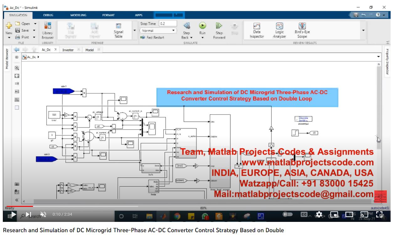 Research And Simulation Of Dc Microgrid Three-Phase Ac-Dc Converter Control Strategy Based On Double project thumbnail image