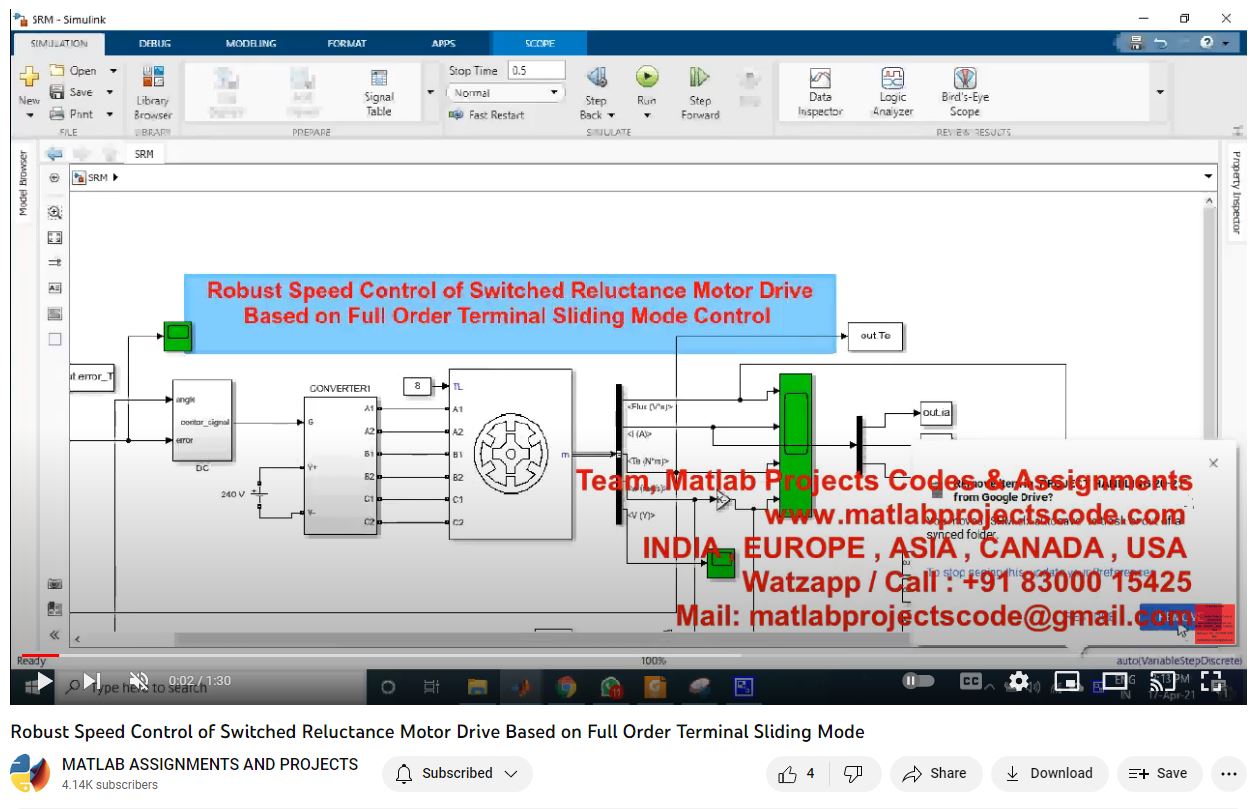 Robust Speed Control Of Switched Reluctance Motor Drive Based On Full Order Terminal Sliding Mode project thumbnail image