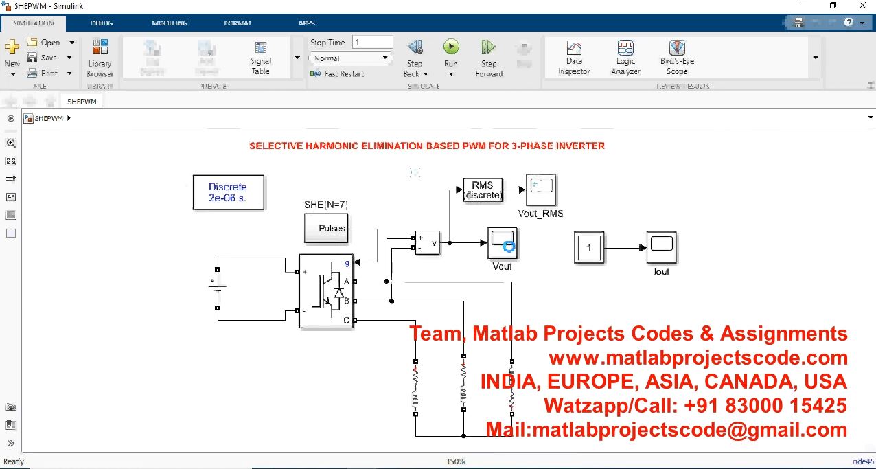 Selective Harmonic Elimination Based Pwm For 3-Phase Inverter project thumbnail image