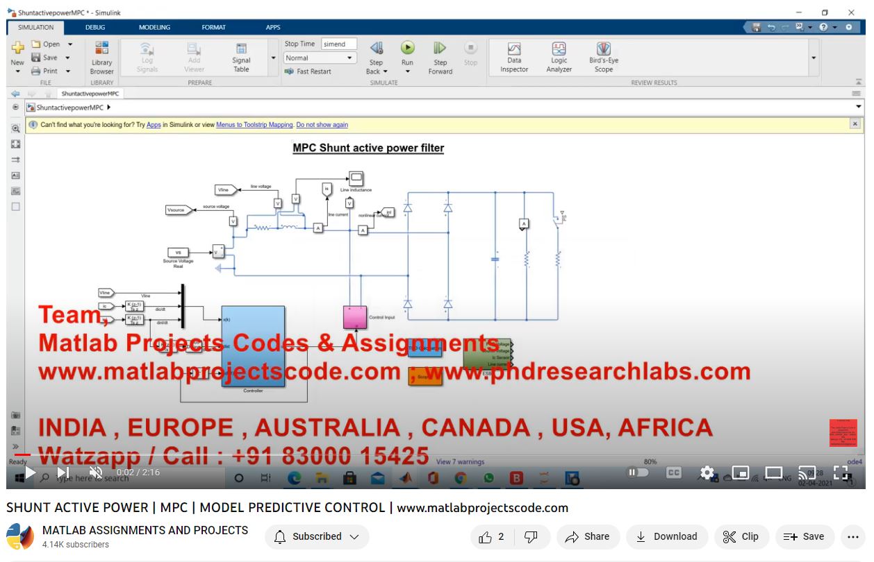 Shunt Active Power _ Mpc _ Model Predictive Control project thumbnail image