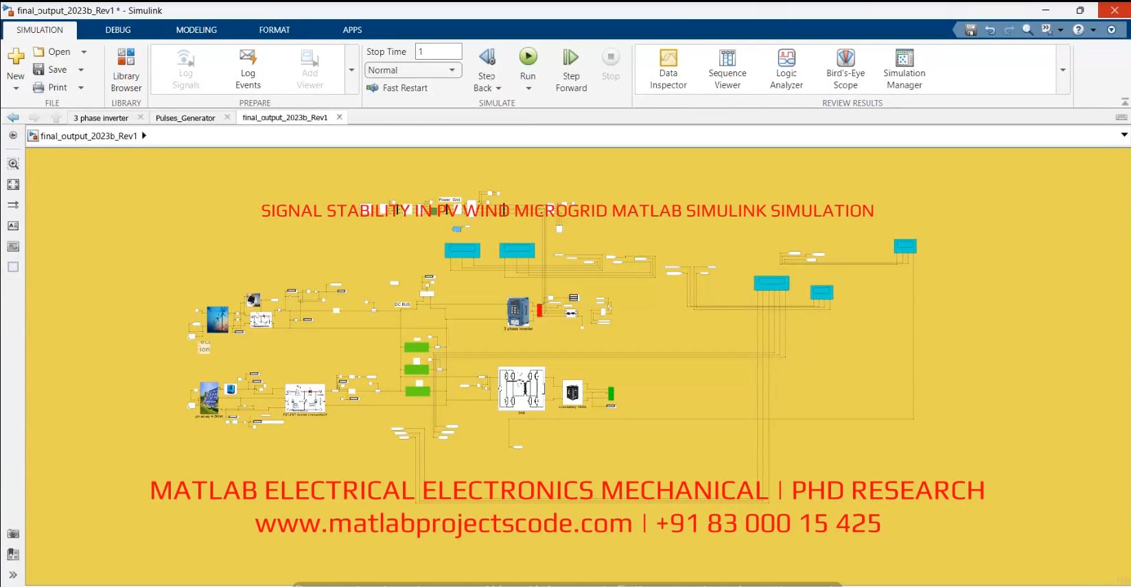 Signal Stability In Pv Wind Microgrid Matlab Simulink Simulation project thumbnail image