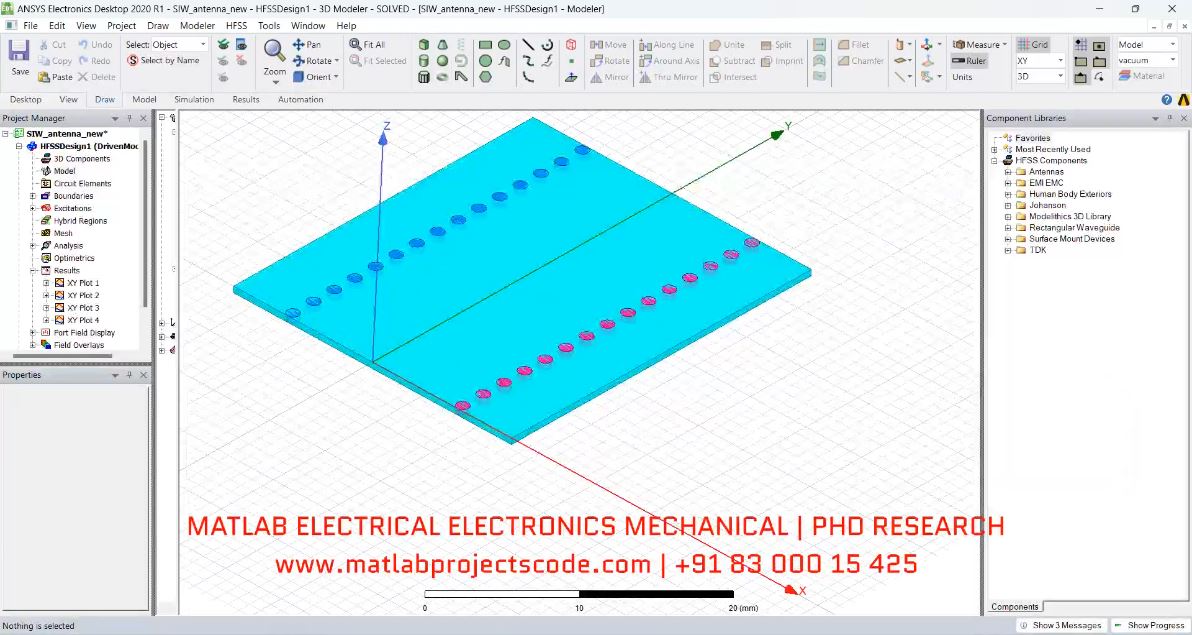 Siw Waveguide Using Hfss Antenna project thumbnail image
