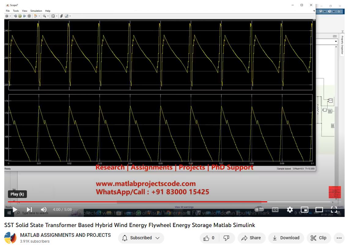 Sst - Solid State Transformer Based Hybrid Wind Energy Flywheel Energy Storage Matlab Simulink project thumbnail image