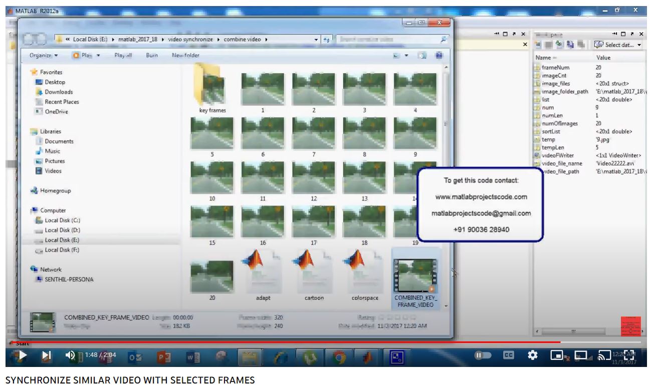 SYNCHRONIZE SIMILAR VIDEO WITH SELECTED FRAMES project thumbnail image