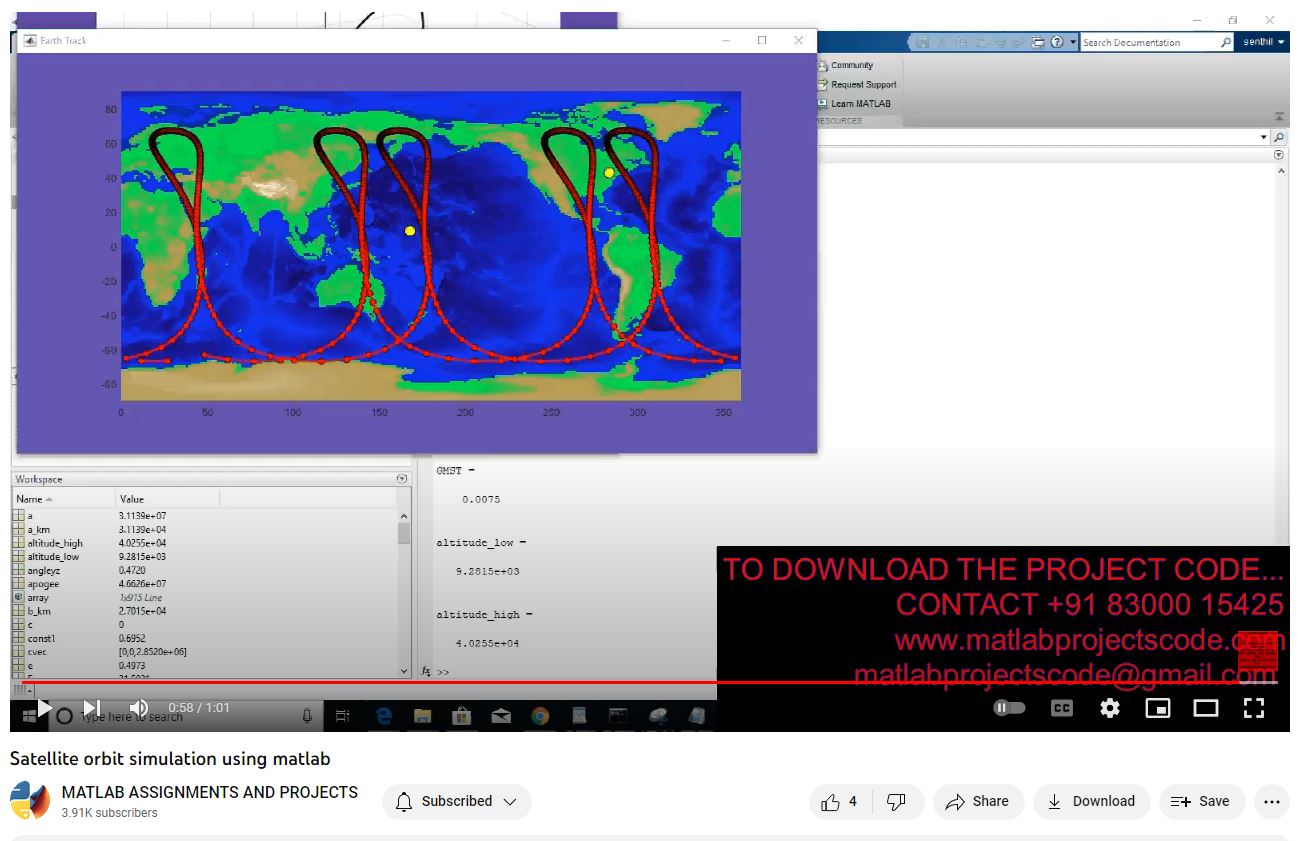 Satellite Orbit Simulation Using Matlab project thumbnail image