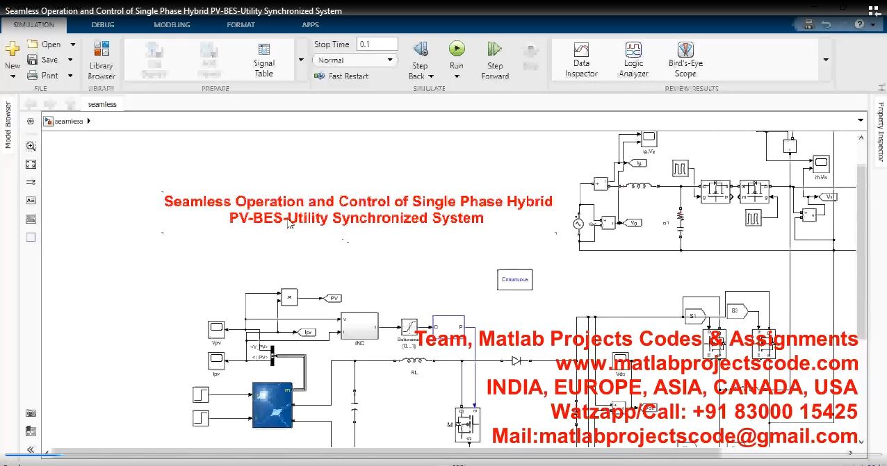 Seamless Operation And Control Of Single Phase Hybrid Pv-Bes-Utility Synchronized System project thumbnail image
