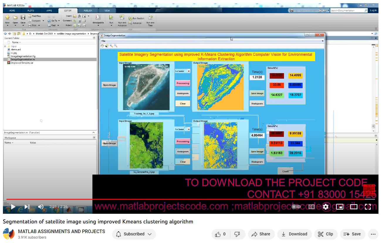 Segmentation Of Satellite Image Using Improved Kmeans Clustering Algorithm project thumbnail image