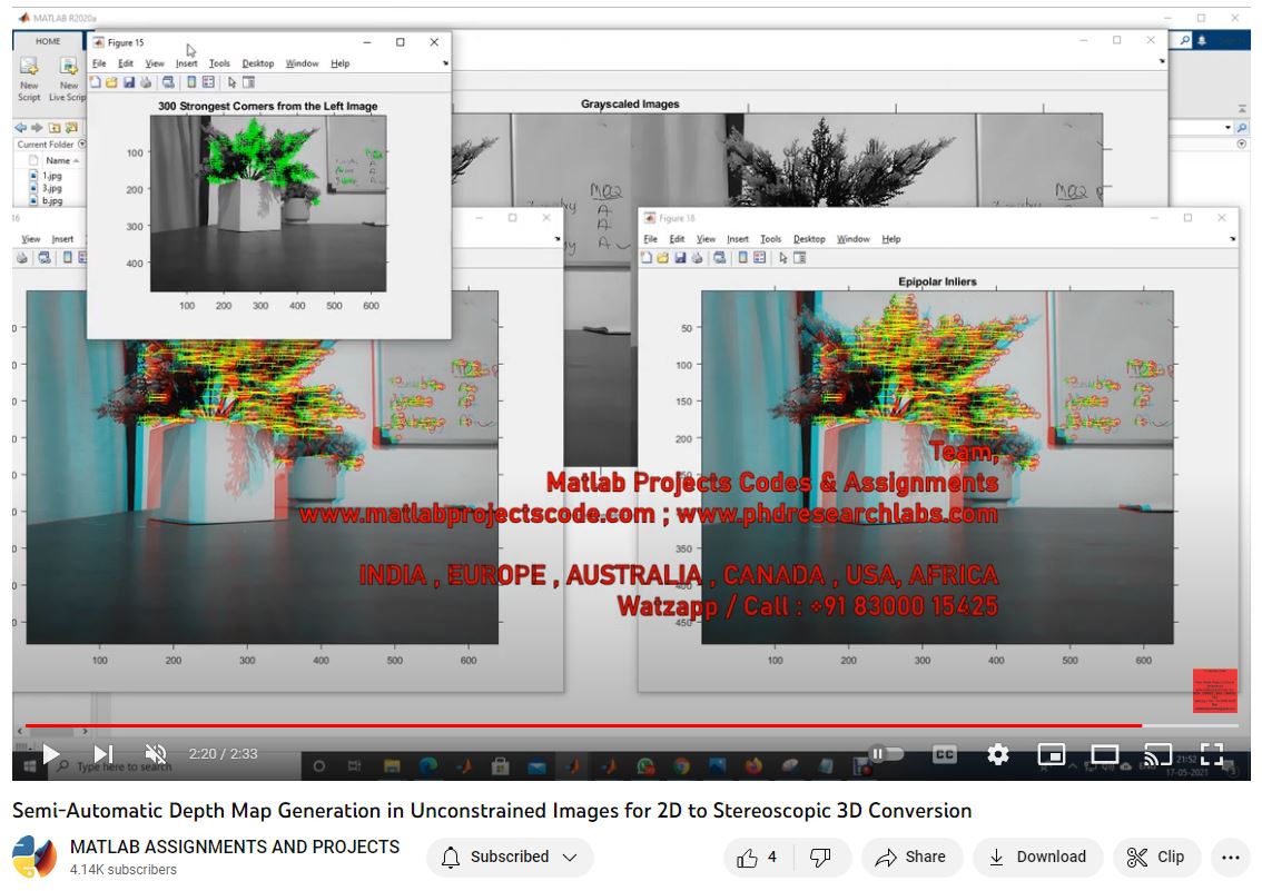 Semi-Automatic Depth Map Generation In Unconstrained Images For 2D To Stereoscopic 3D Conversion project thumbnail image