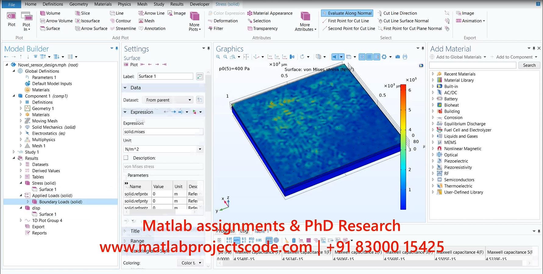 Sensor Design And Analysis In Comsol - Comsol Project project thumbnail image