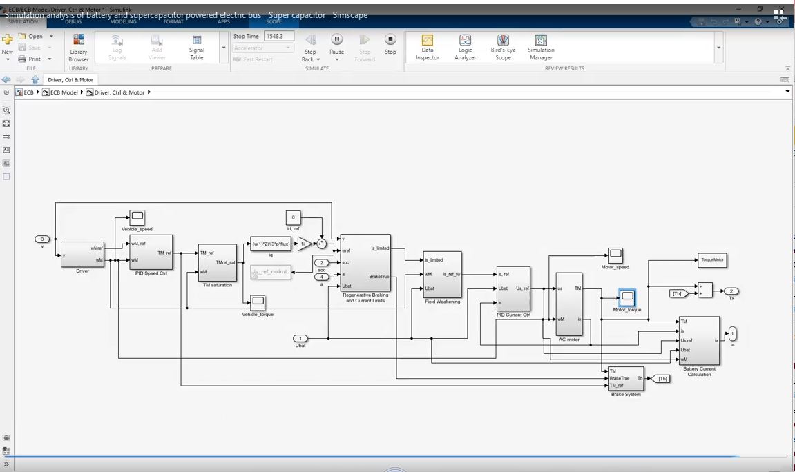Simulation Analysis Of Battery And Supercapacitor Powered Electric Bus _ Super Capacitor _ Simscape project thumbnail image