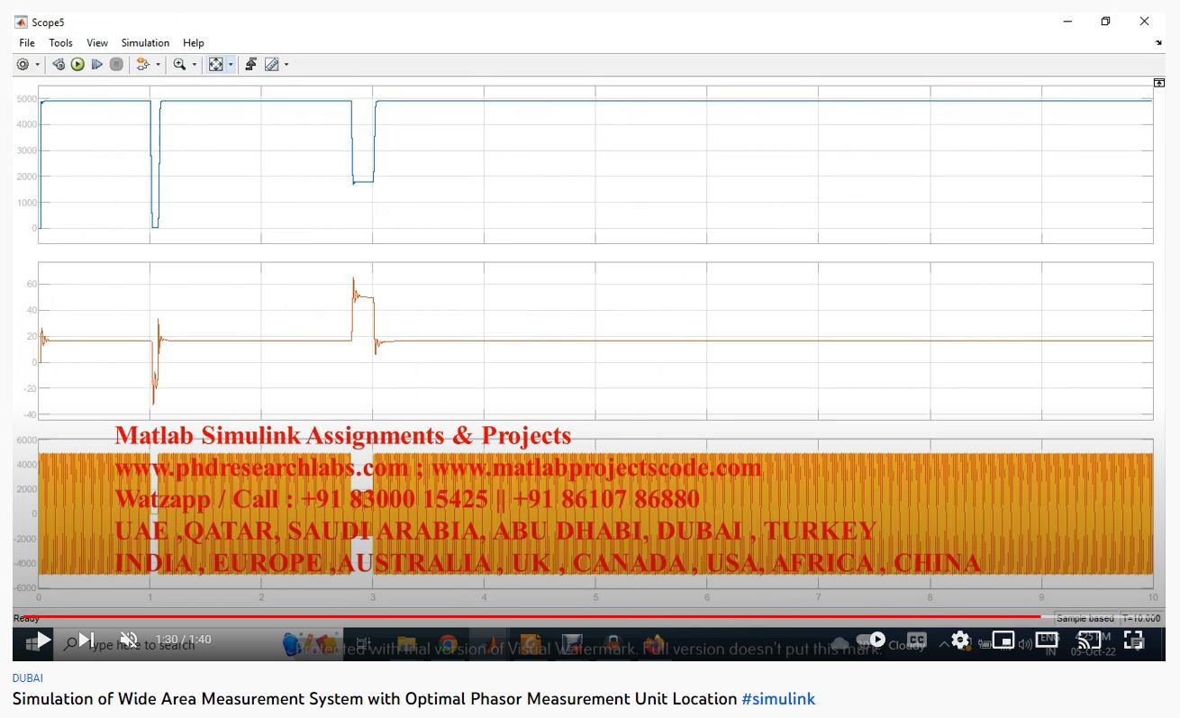 Simulation of Wide Area Measurement System with Optimal Phasor Measurement Unit Location project thumbnail image