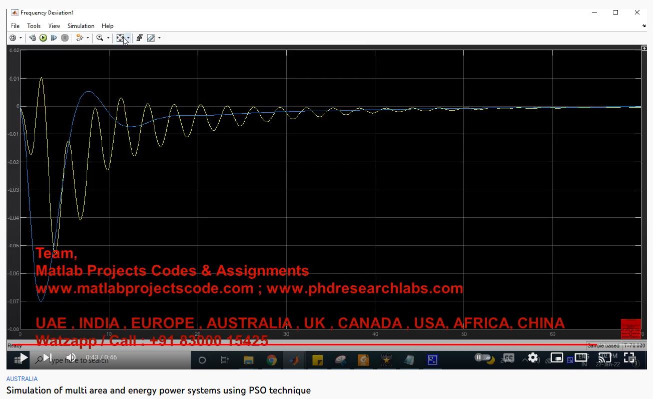 Simulation of Multi Area and Energy Power Systems using PSO Technique project thumbnail image