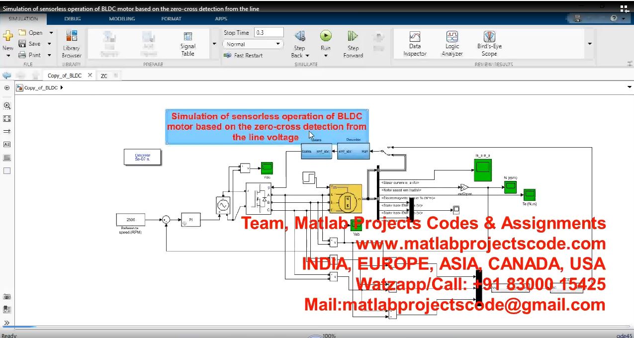 Simulation Of Sensorless Operation Of Bldc Motor Based On The Zero-Cross Detection From The Line project thumbnail image