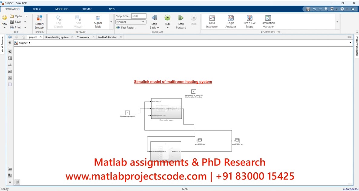 Simulink Model Of Multiroom Heating System project thumbnail image