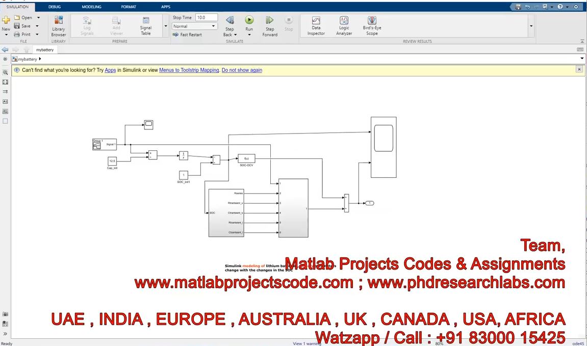 Simulink Modeling Of Lithium Batteries Battery Parameters Change With The Changes In The Soc project thumbnail image