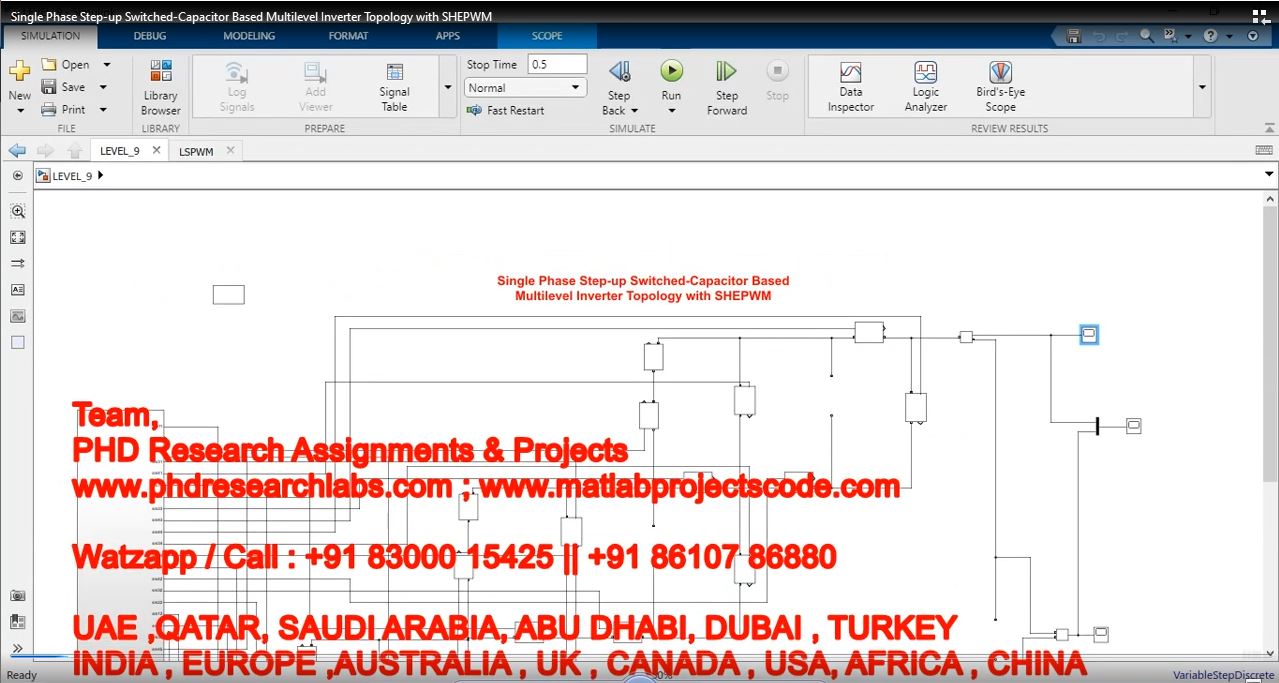 Single Phase Step-UP Switched-Capacitor based Multilevel Inverter Topology with SHEPWM project thumbnail image