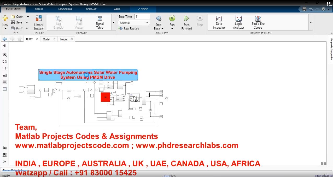 Single Stage Autonomous Solar Water Pumping System Using Pmsm Drive project thumbnail image