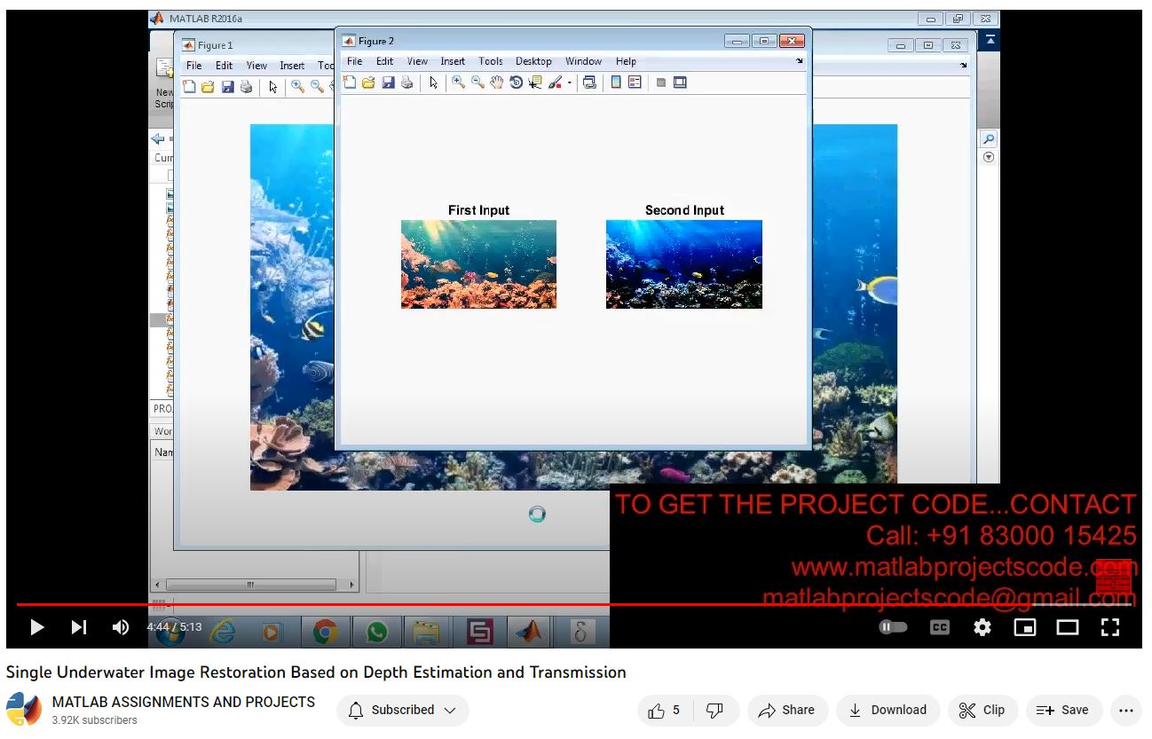 Single Underwater Image Restoration Based On Depth Estimation And Transmission project thumbnail image