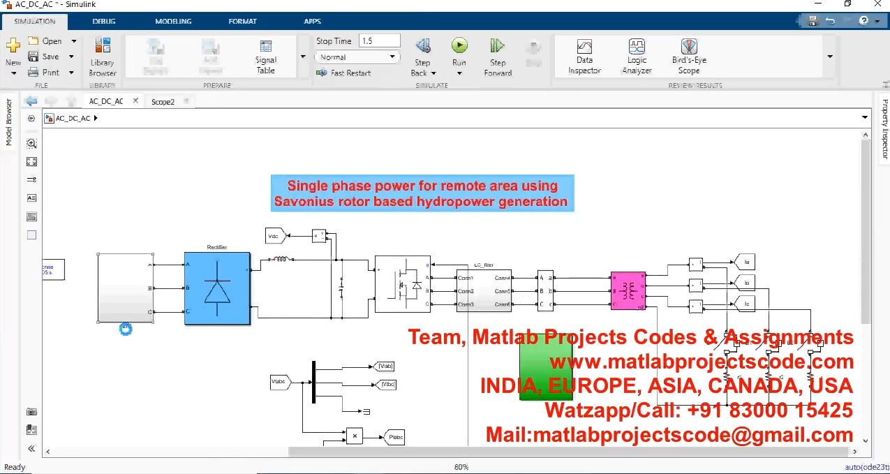 Single Phase Power For Remote Area Using Savonius Rotor Based Hydropower Generation project thumbnail image