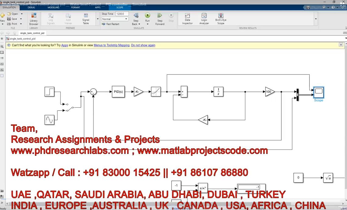 Single Tank Water Level Control Using Pid __ Water Level Control __ Pid Controller __ Simulink project thumbnail image