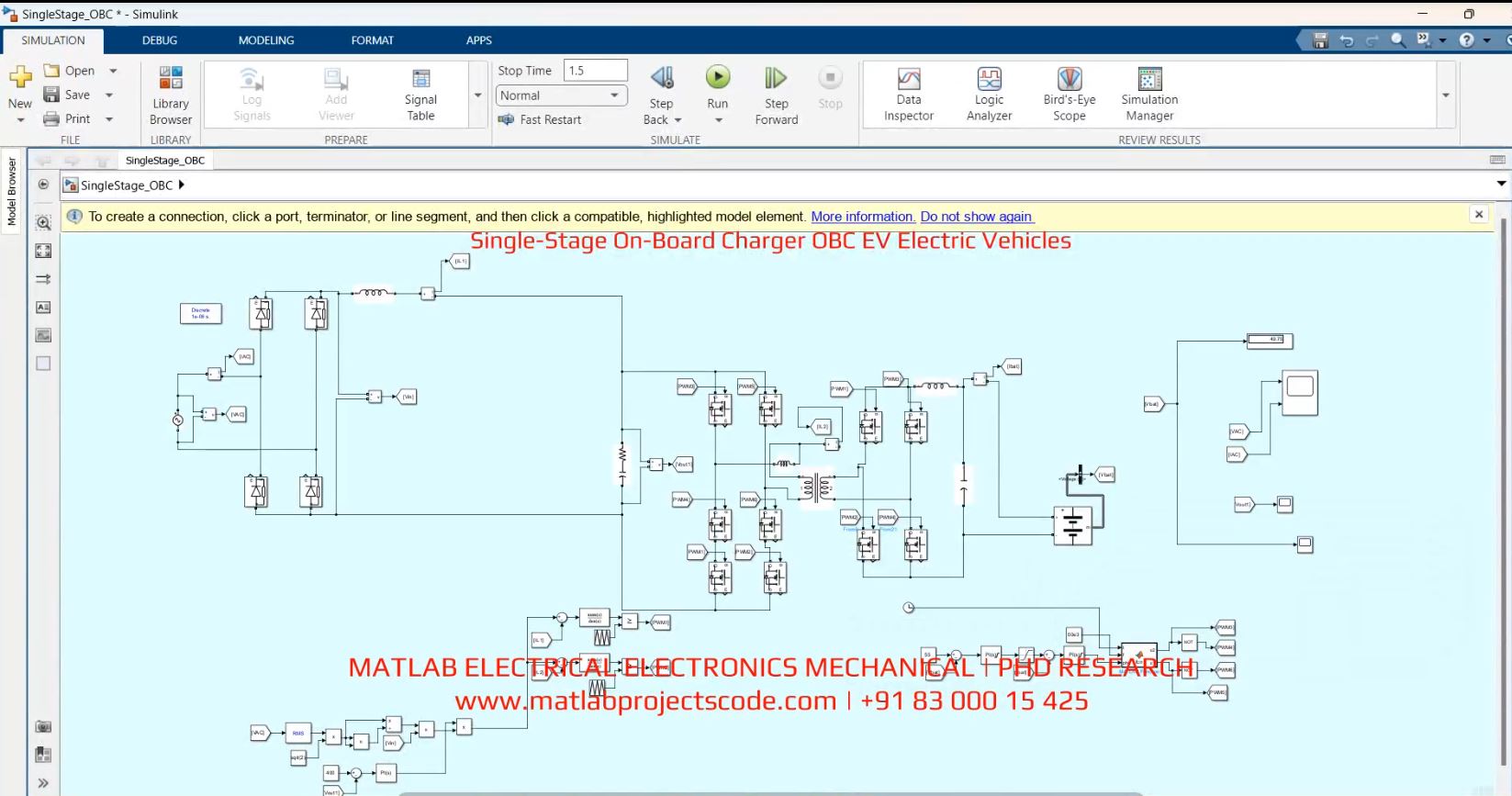 Single-Stage On-Board Charger Obc Ev Electric Vehicles project thumbnail image