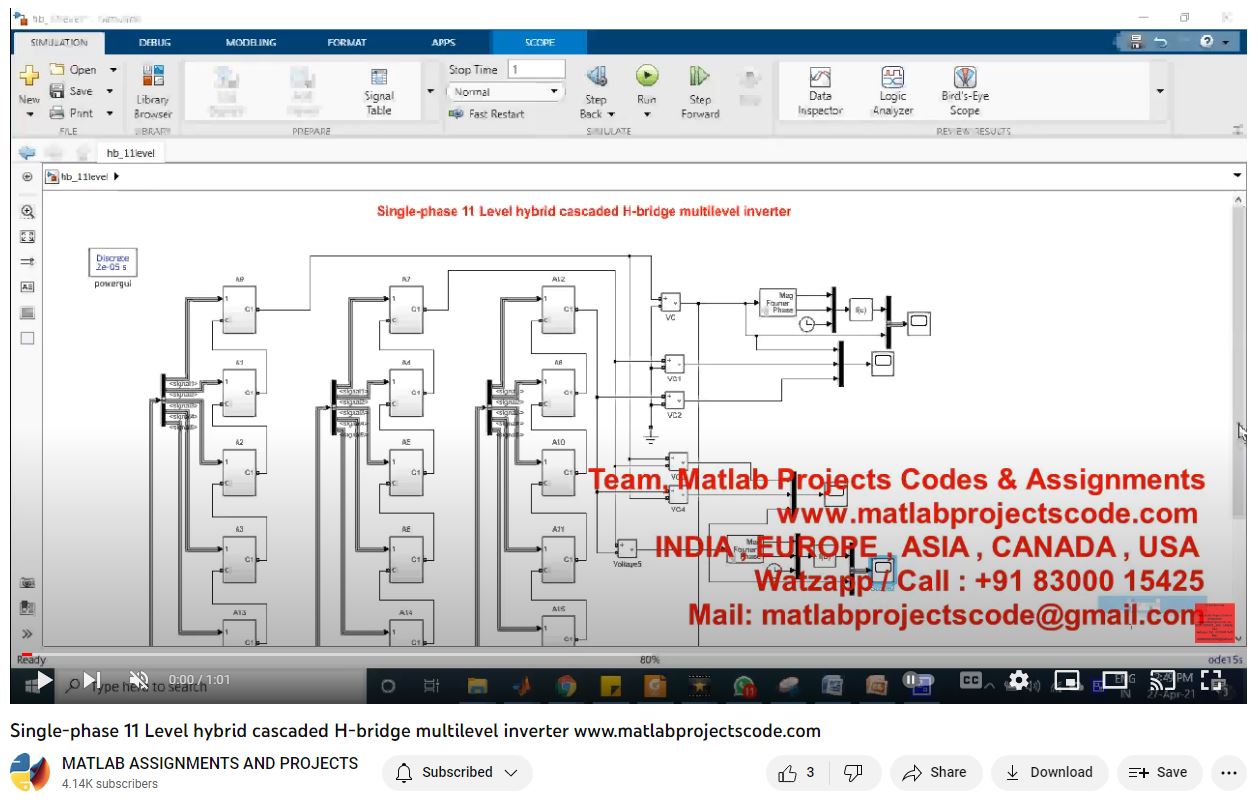 Single-Phase 11 Level Hybrid Cascaded H-Bridge Multilevel Inverter project thumbnail image