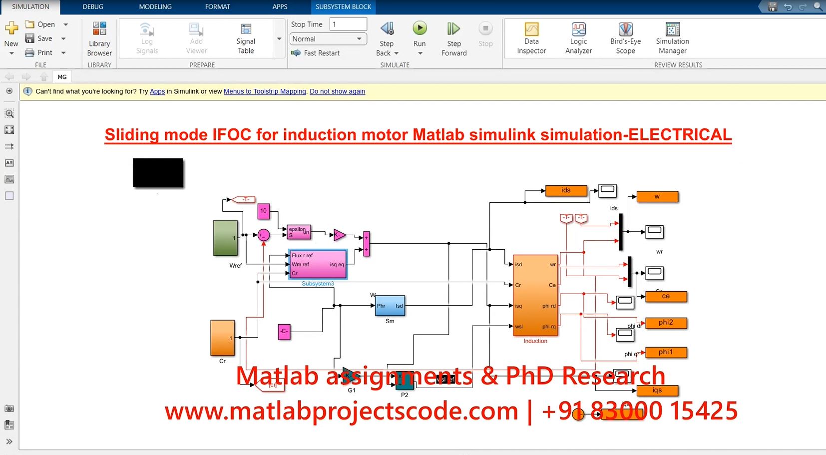 Sliding Mode Ifoc For Induction Motor Matlab Simulink Simulation-Electrical project thumbnail image