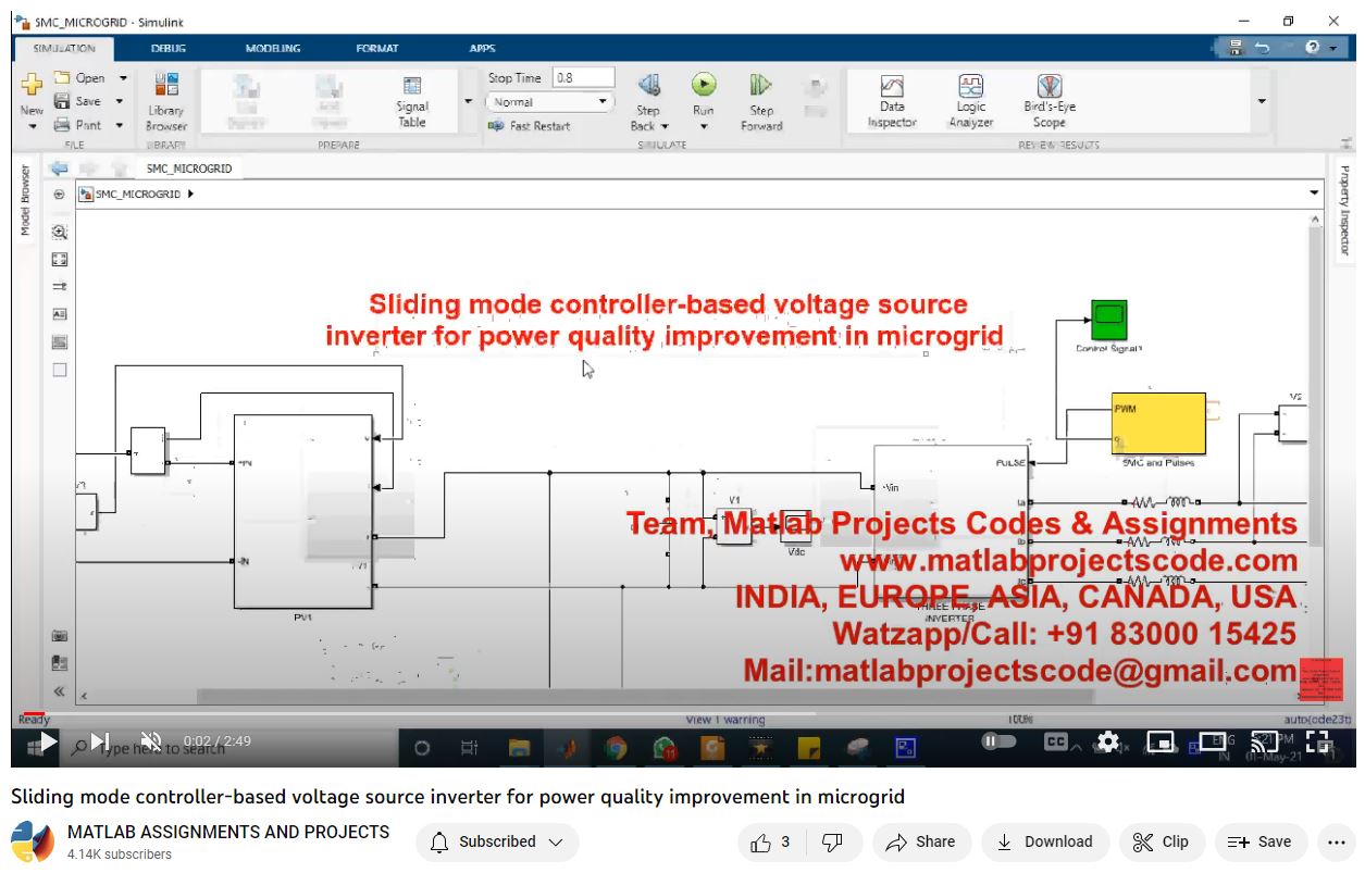 Sliding Mode Controller-Based Voltage Source Inverter For Power Quality Improvement In Microgrid project thumbnail image