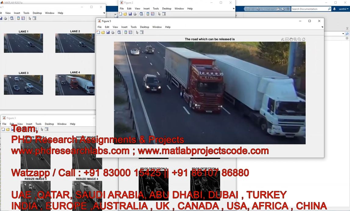 Smart Traffic Light Control Using Image Processing __ Smart Traffic Control _ Traffic Density Matlab project thumbnail image