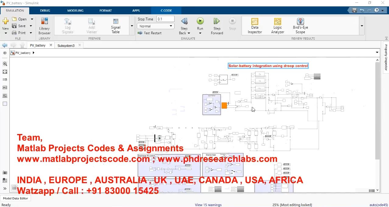 Solar-Battery Integrated Using Droop Control project thumbnail image