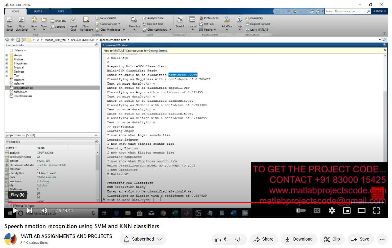 Speech Emotion Recognition Using Svm And Knn Classifiers project thumbnail image