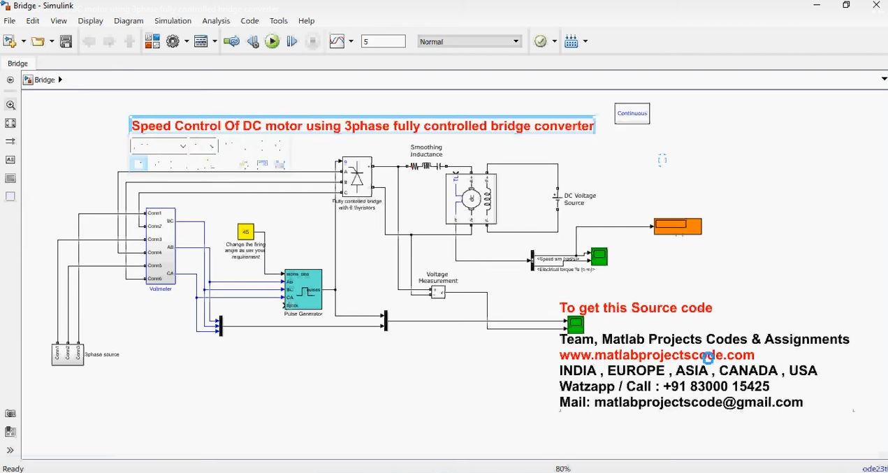 Speed Control Of Dc Motor Using 3Phase Fully Controlled Bridge Converter project thumbnail image