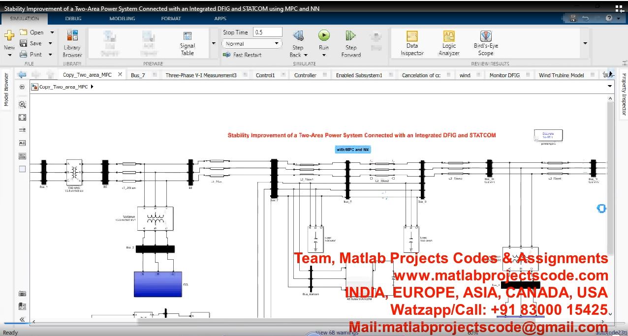 Stability Improvement Of A Two-Area Power System Connected With An Integrated Dfig And Statcom Using Mpc And Nn project thumbnail image