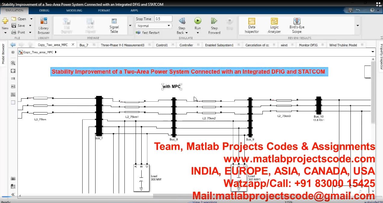 Stability Improvement Of A Two-Area Power System Connected With An Integrated Dfig And Statcom project thumbnail image