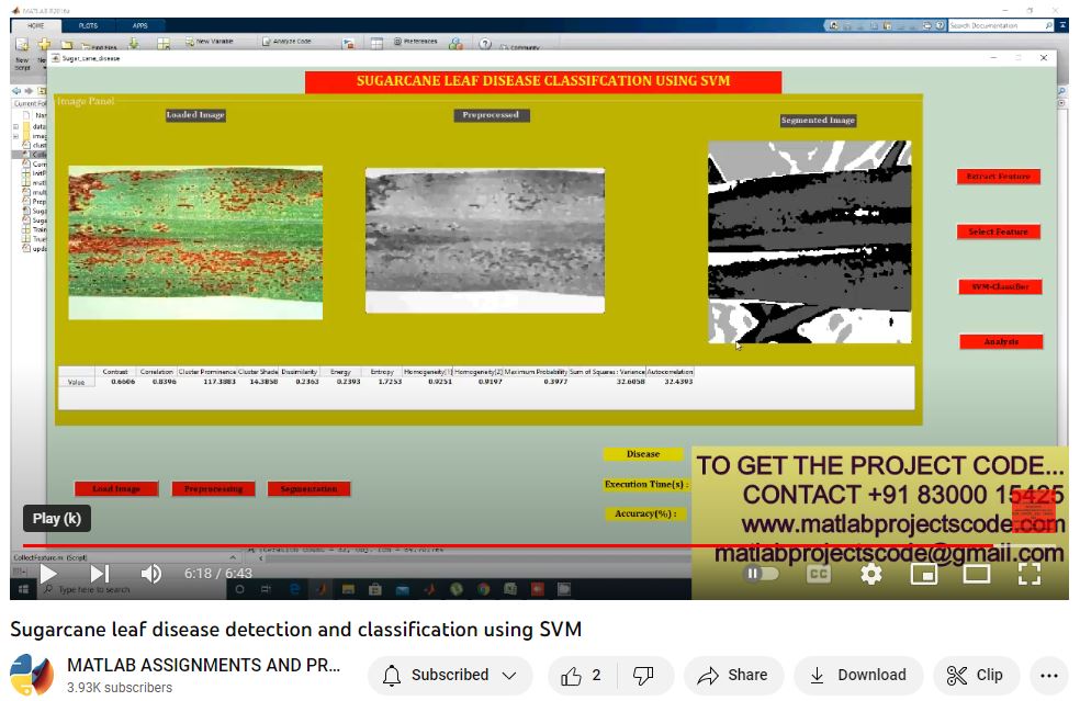 Sugarcane Leaf Disease Detection And Classification Using Svm project thumbnail image