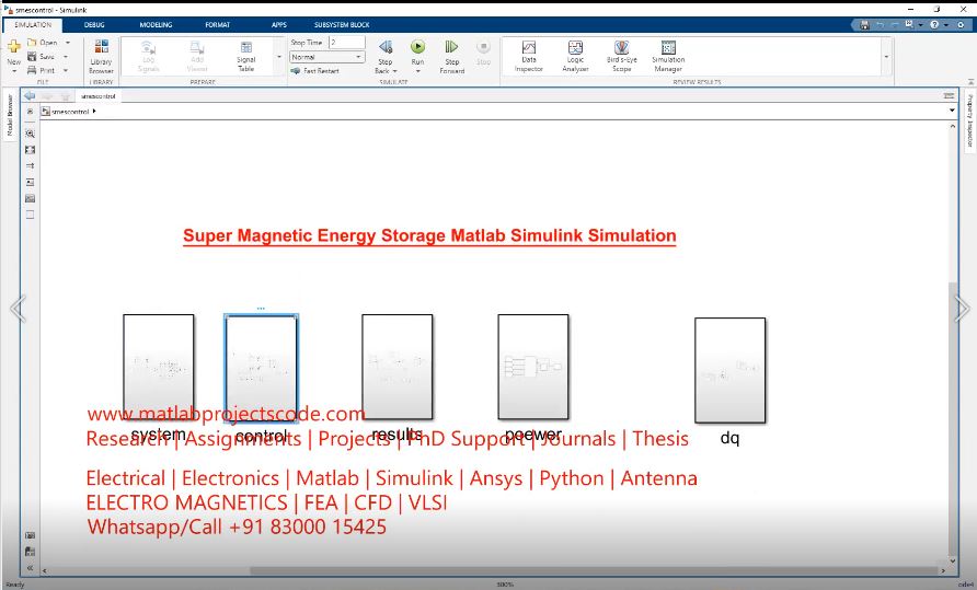 Super Magnetic Energy Storage Matlab Simulink Simulation project thumbnail image